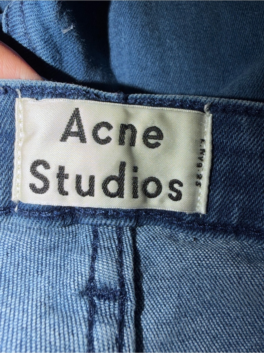 Acne Studios Blue Denim Jeans Skin 5 Overdye 30X32